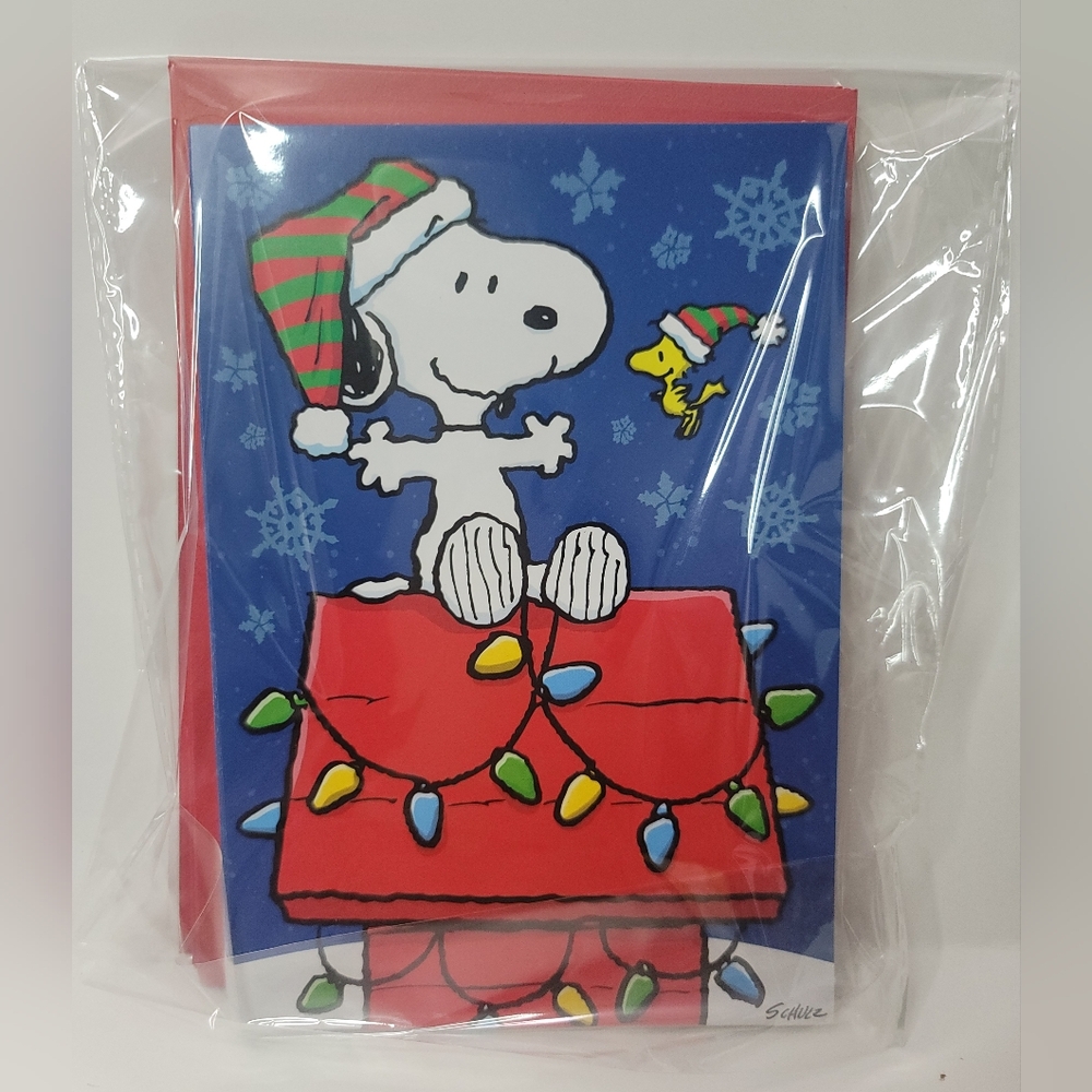 Snoopy Christmas Card New Set For Sale